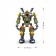 Designer Space Wars "Cyborg", 353 details