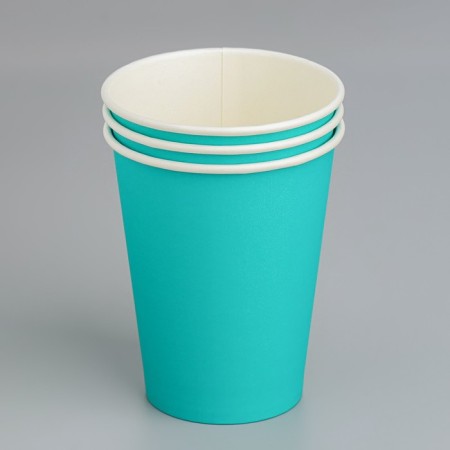 Paper glass "turquoise" 350 ml, diameter 90 mm-1
