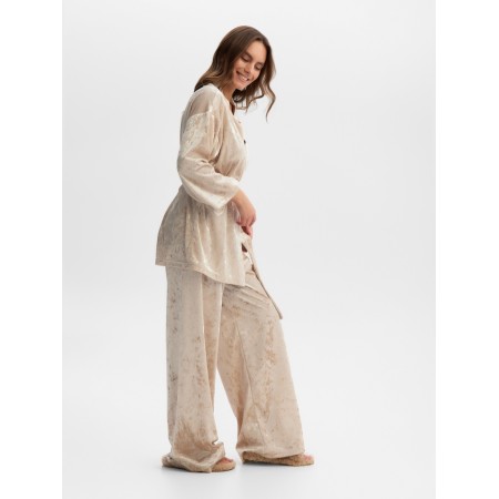 Female set (jacket, trousers) KAFTAN VELVET p. 52-54, beige-6
