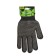Garden gloves, x/b, with nylon thread, with PVC dots, size 9, black, Greengo
