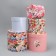 Set of hats 5 in 1, gift packaging, “flowers”, 13 x 14 - 19.5 x 22 cm