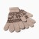 Single -layer woolen gloves, beige color, size m