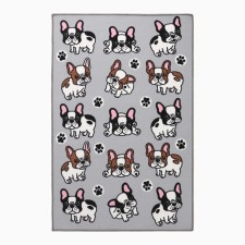Carpet Print Druzhok 100x150cm, Gray, Polyamide 100%, felt