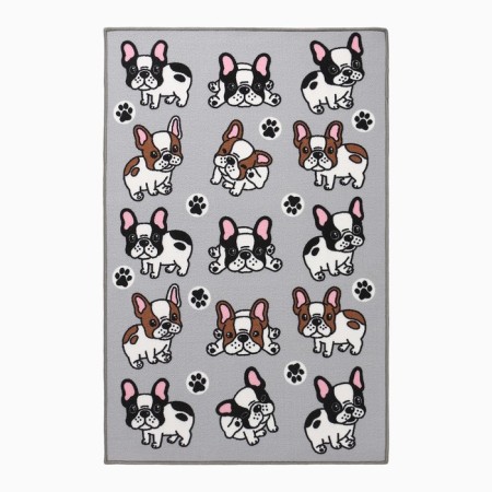Carpet Print Druzhok 100x150cm, Gray, Polyamide 100%, felt