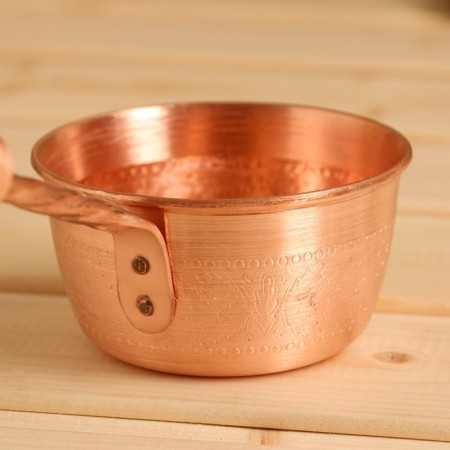 Copper bucket, 0.2l, with a handle-11