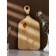 Board CHILDRENT ADELICA "NOT things", 36 × 18 × 2.5 cm, a whole array of cedar, Milk color