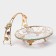 VAZA Oval Haigarden, 26 × 18 × 19 cm, removable handle, Golden metal color