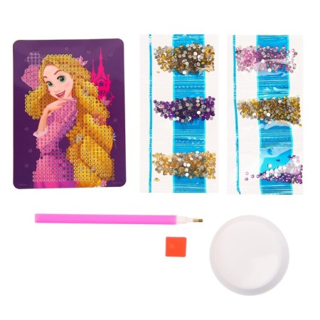 Diamond mosaic on a box, 12x9x4 cm, princesses-3