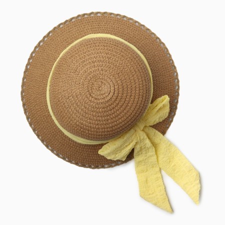 Hat for the girl "Princess" Minaku, rn 52, central-brown-1