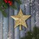 Tip "star" classic shine strip, 14x14 cm, gold