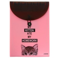 Folder-carte 6 departments on the elastic band A4 (235 x 320 x 30 mm) 600 μm, Devente Hidden, CAT texture 