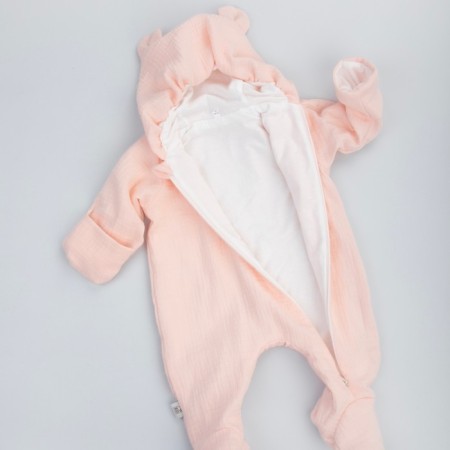 Kinderlitto “Muslin” discharge kit, 4 items, height 50-56 cm, color pink peach-2