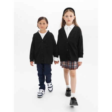 Cardigan Children's Amarobaby Amarobaby Study Hop, height 134 cm, black color-5