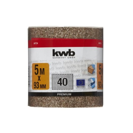 Grinding paper in the roll KWB, 93x5000 mm, K40-1