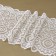 Lace elastic fabric, 180 mm × 23 ± 1 m, white color