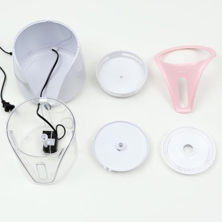 Animal fountain Carno, 2 l, with a water level sensor, white-pink-1