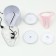 Animal fountain Carno, 2 l, with a water level sensor, white-pink