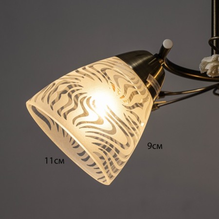 Summer Chandelier 3x60W E27 Antique bronze 43x43x25cm-5