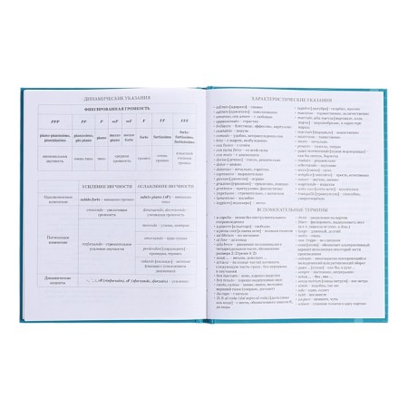 Diary for a music school, 48 sheets, hard cover, matte lamination, foil embossing, reference information, block 60g/m2-15