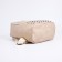 Women's backpack made of artificial leather with lightning, 1 pocket, beige color