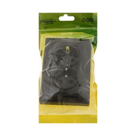 Double Luazon Lighting "Antei", 16 a, hidden, with salary, black-3
