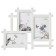 Photo frame Plastic in 3 photos 10x15, 13x18 cm "straight lines" white 30.5x38 cm