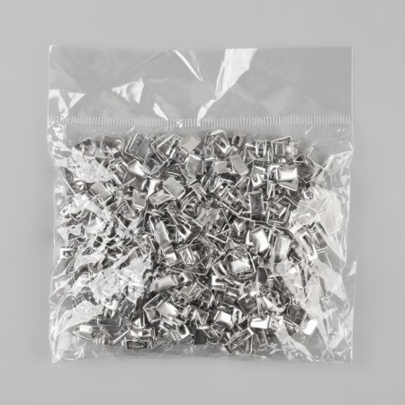 Lower limiter for lightning, metal, No. 8, 500 ± 15 pcs, silver color-1