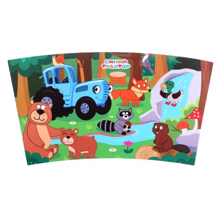 Puzzle in the thermostat "Blue Tractor: Forest Residents", 54 elements, 250 ml-6