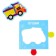 Soft puzzle for kids "Funny transport", 16 parts, crumb I