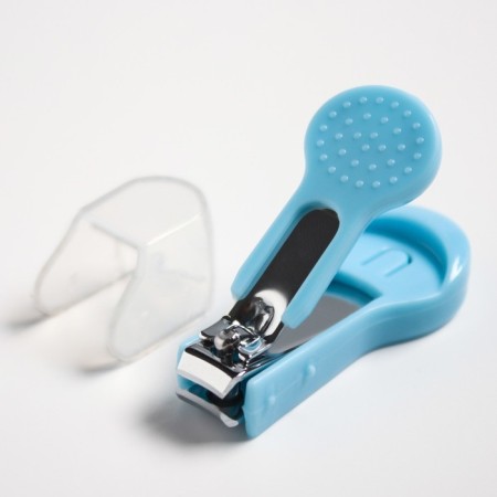 Children's manicure set (scissors, kniper, saw), blue color-5