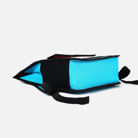 Baby backpack on lightning, blue/red color-4