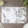 Serving napkin on the table "Garden", 43 × 28 cm, white color