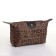 Lightning cosmetic bag, brown color