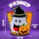 Decorative basket "Ghost and pumpkin", 12.5x12.5x25 cm