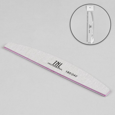 File - emery, abrasiveness 180/240, 18 cm, gray color