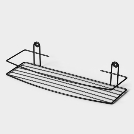 Bath shelf straight, 34 × 11.5 × 4.5 cm, black color-3