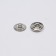 The buttons are sewing, d = 12 mm, 36 pcs, silver color