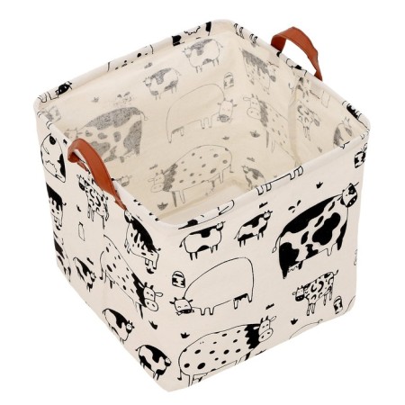 Basket for toys "cow" 30x30x30 cm-5