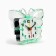 Clock - a boiler room "butterfly", discrete move, dial 5.5 cm, 9 x 8 cm, green