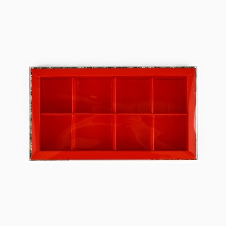 Box for 8 sweets with cells “Happy New Year!”, 10 x 18.5 x 3 cm, New Year-2