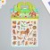 Sticked plastic convex "Beasts and birds" mix 2 sheets 33.5x21.7 cm