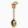 A teaspoon spoon with a former -year -old form of "Happy New Year", 11 x 3 cm