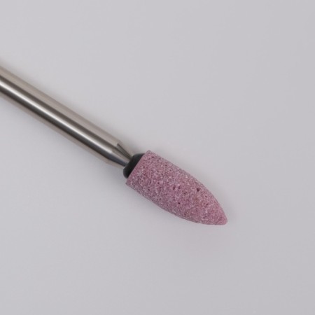 Corundum mill for manicure “Conus is rounded”, average stiffness, D 4 × 9 mm, in a plastic case-4