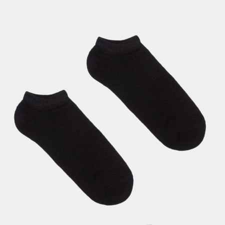 Women's socks shortened Minaku: Premium color black, size 38-39 (25 cm)