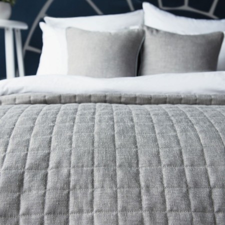 Konni set: cover 230 x 250 cm, pillowcase 45 x 45 cm - 2 pcs, color gray-2