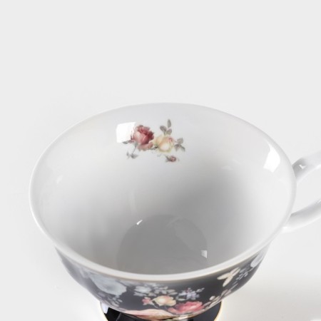 Tea couple ceramic "cobalt", 2 items: a cup 230 ml, a saucer d = 15 cm-3
