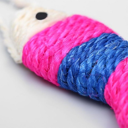 Kogetta toy Sizalevaya "Fish-strip", 11 cm, white/pink/purple-3