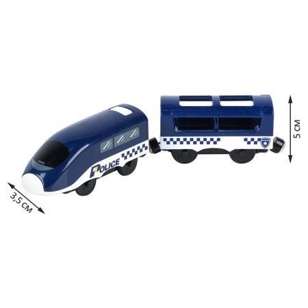 Train toy "Police Party", 2 items, on batteries-6