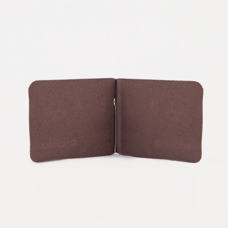Clime for bills, with a metal clamp, iguana, textura, brown color-3