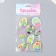 Cardboard sticker 2 layers "cacti-gland" 17x12 cm